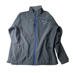 NHL St. Louis Blues Gray Jacket Water & wind proof Size Large